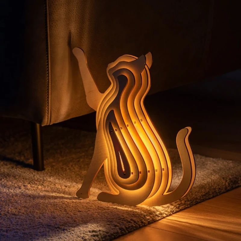 WildCraft™ Wooden Animal Light