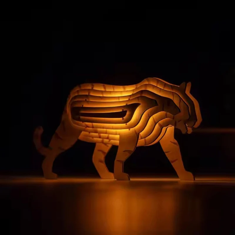 WildCraft™ Wooden Animal Light