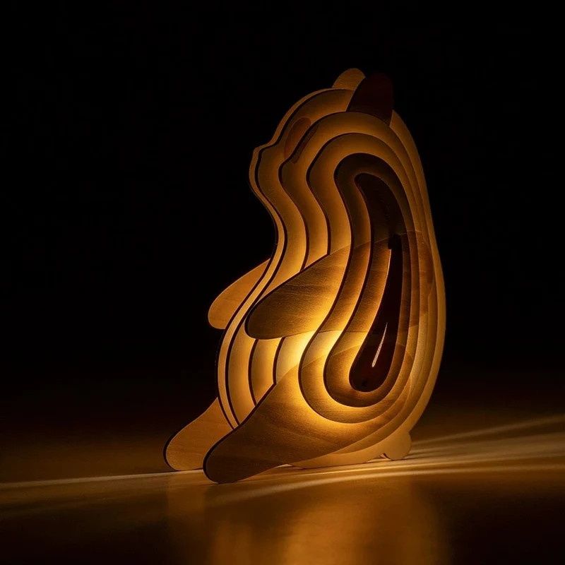 WildCraft™ Wooden Animal Light