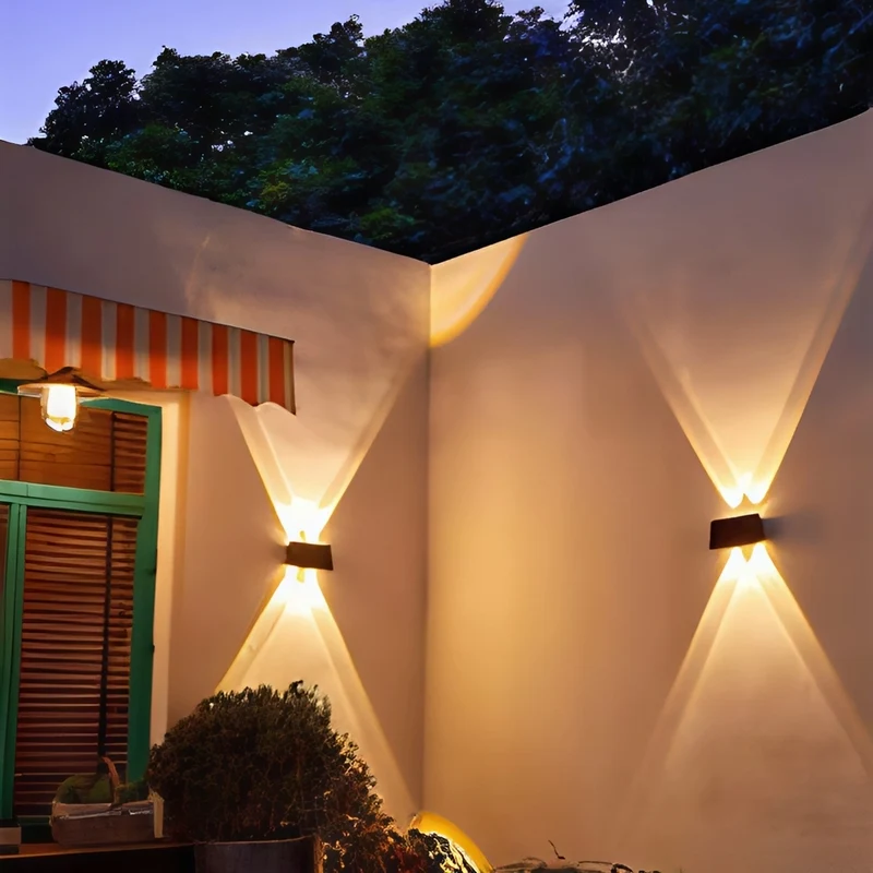 Solar Powered Wall Sconce