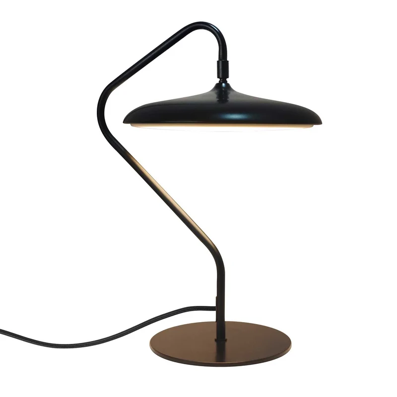 Artist - Lampe à poser à disque LED en acier, style vintage