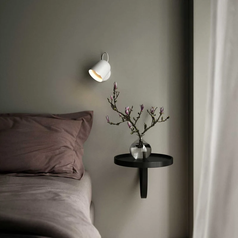 Angle - Applique murale orientable en acier, style moderne