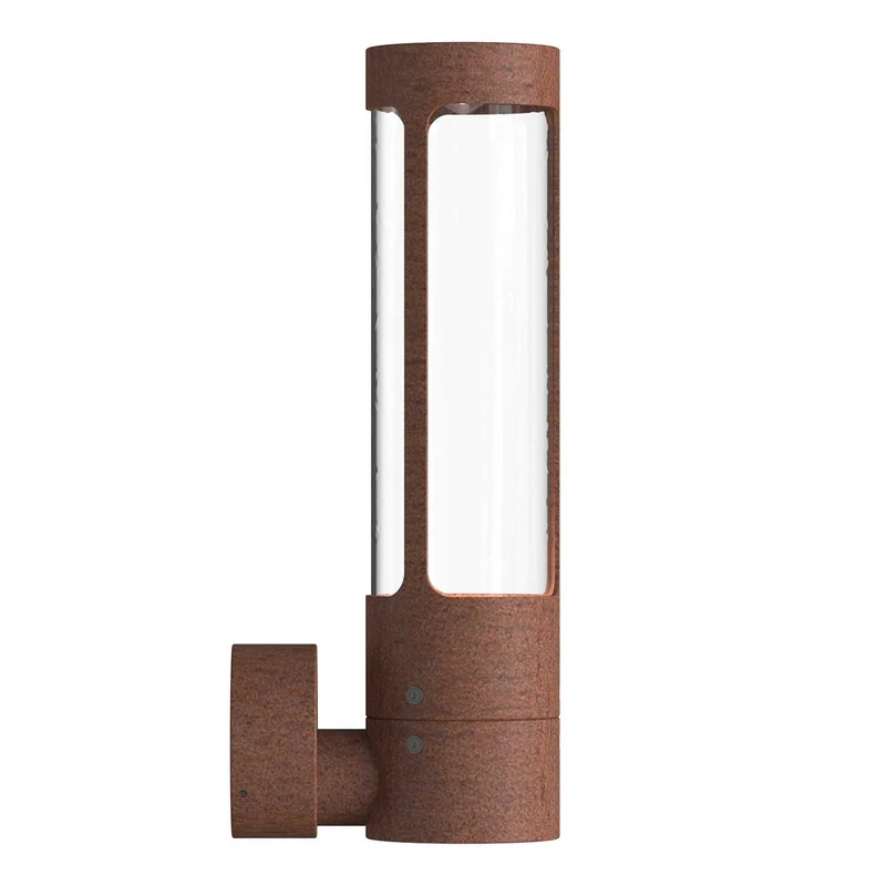 Helix - Applique murale extérieure torsadée en acier et plastique, style moderne