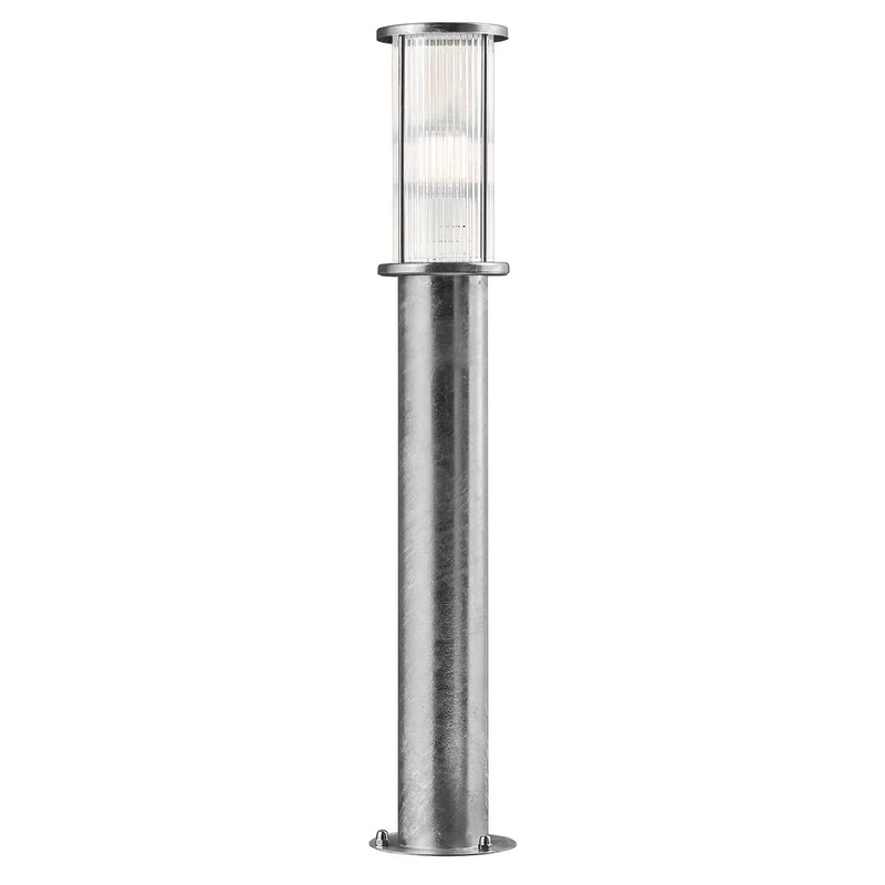 Linton - Borne extérieure à diffuseur strié en acier ou laiton, style moderne