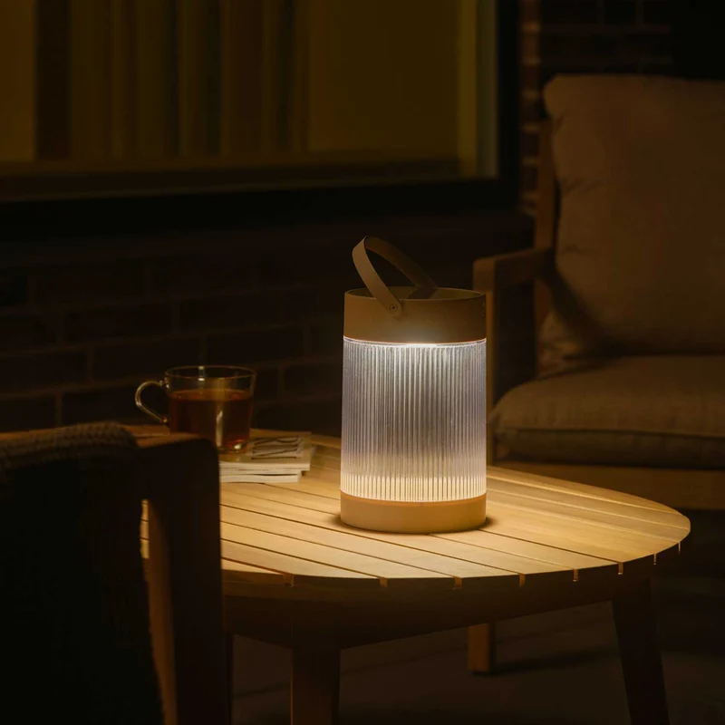 Coupar - Lampe solaire LED nomade en plastique, style contemporain