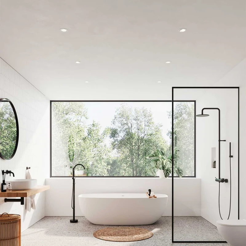 Rosalee - Spot encastré LED étanche IP65 en acier, style moderne