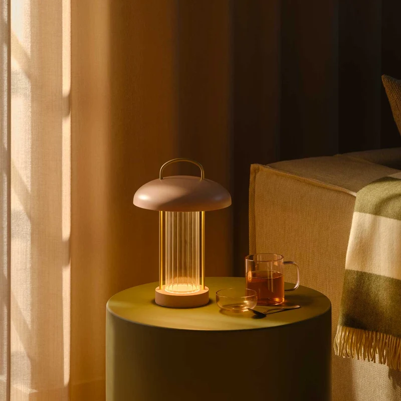 Mirano - Lampe sans fil LED pastel dimmable en acier et plastique, style moderne