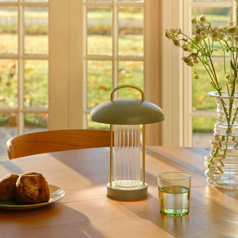 Mirano - Lampe sans fil LED pastel dimmable en acier et plastique, style moderne