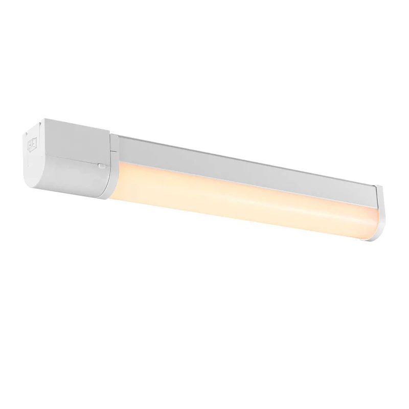 Malaika - Applique murale LED pour miroir avec prise en acier et plastique, style moderne