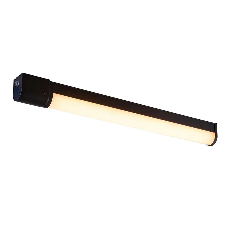 Malaika - Applique murale LED pour miroir avec prise en acier et plastique, style moderne