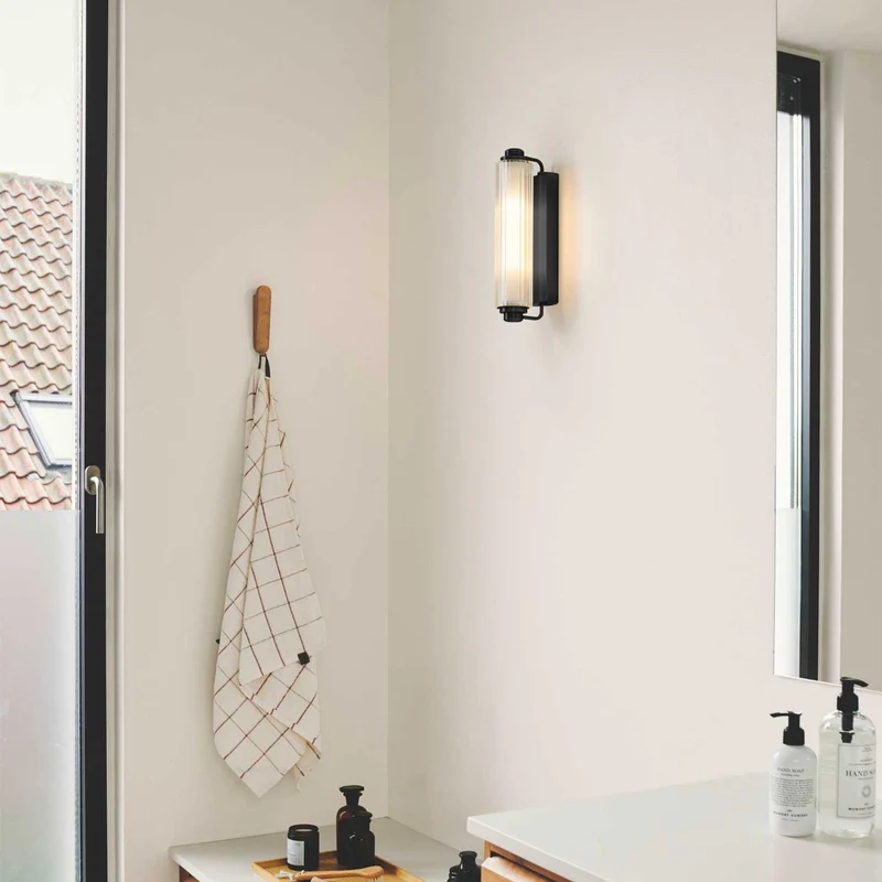 Nimal - Applique murale pour miroir en acier, verre et plastique, style Art déco