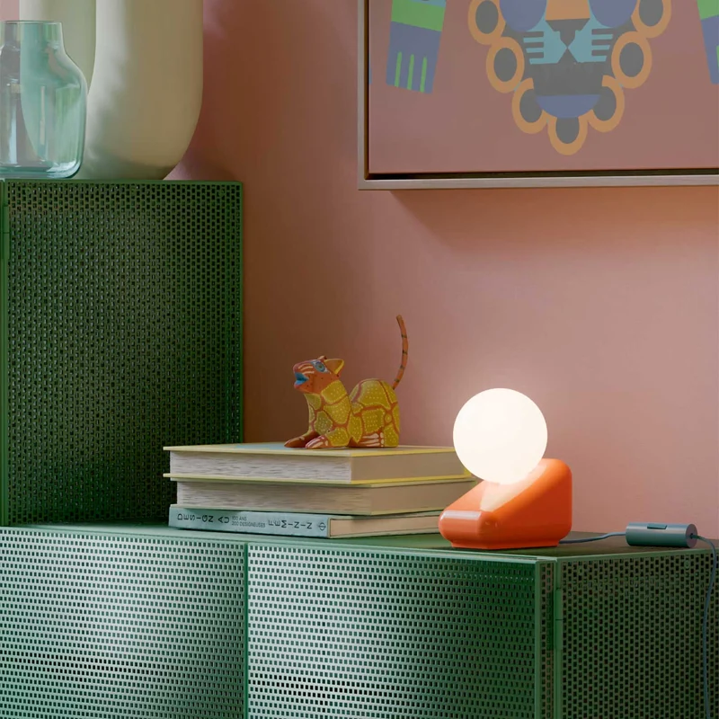 Flip - Lampe à poser en céramique, style éclectique, H 15 cm
