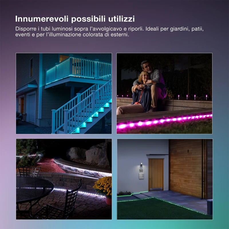 OSRAM STRISCIA LED FLESSIBILE DA ESTERNO RGB 10M RGB Telecomando