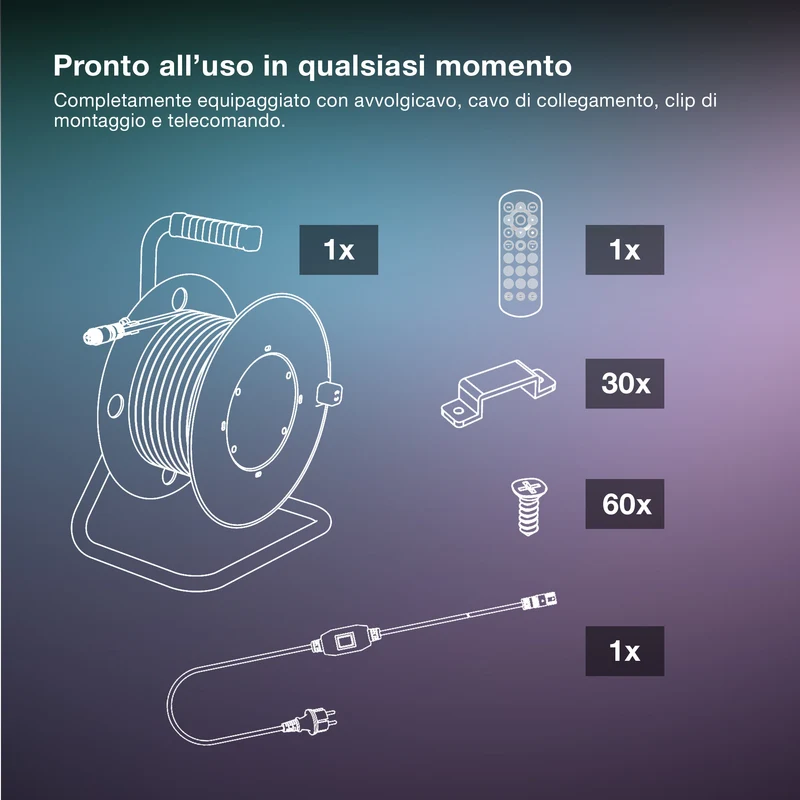 OSRAM STRISCIA LED FLESSIBILE DA ESTERNO RGB 10M RGB Telecomando