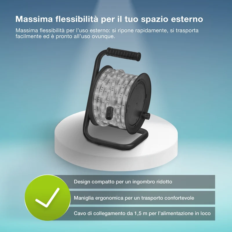 OSRAM STRISCIA LED FLESSIBILE DA ESTERNO IP65 Bianco freddo 4000K 15M IP65