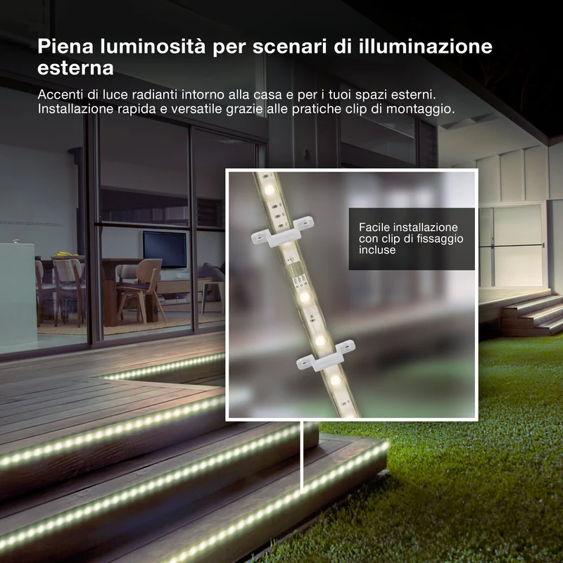 OSRAM STRISCIA LED FLESSIBILE DA ESTERNO IP65 Bianco freddo 4000K 20M IP65