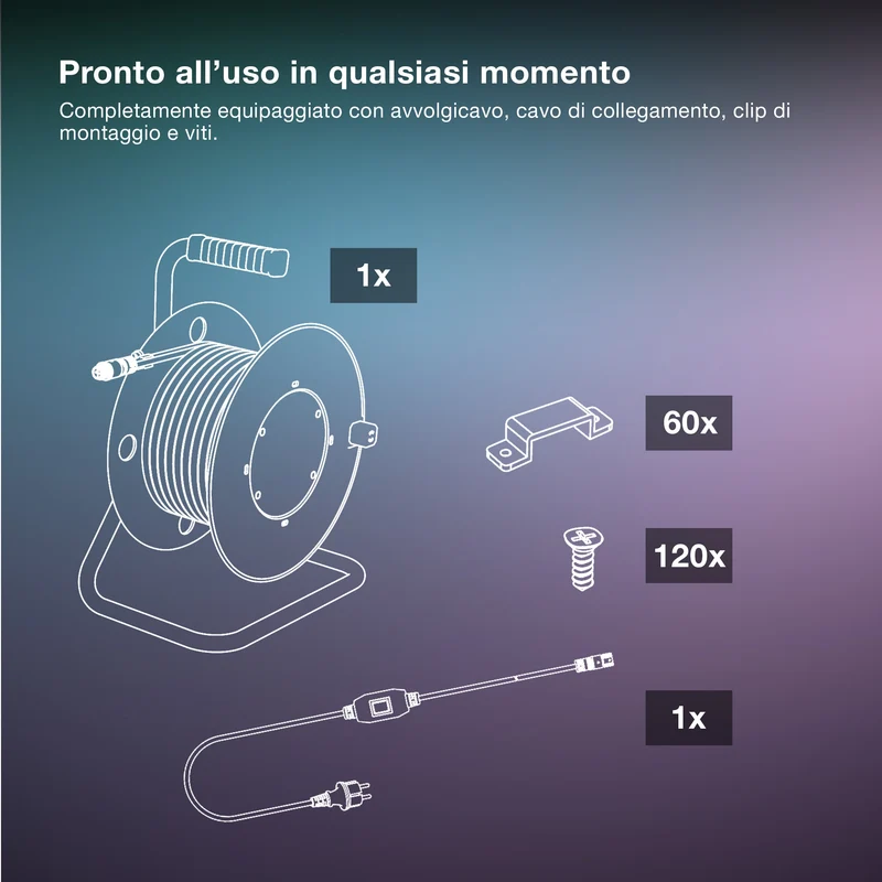 OSRAM STRISCIA LED FLESSIBILE DA ESTERNO IP65 Bianco freddo 4000K 20M IP65