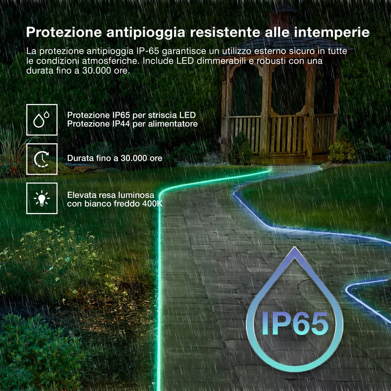 OSRAM STRISCIA LED FLESSIBILE DA ESTERNO IP65 Bianco freddo 4000K 10M IP65