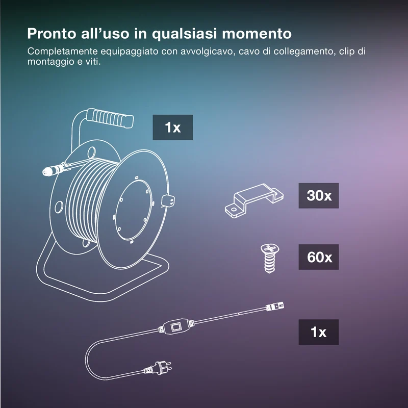 OSRAM STRISCIA LED FLESSIBILE DA ESTERNO IP65 Bianco freddo 4000K 10M IP65