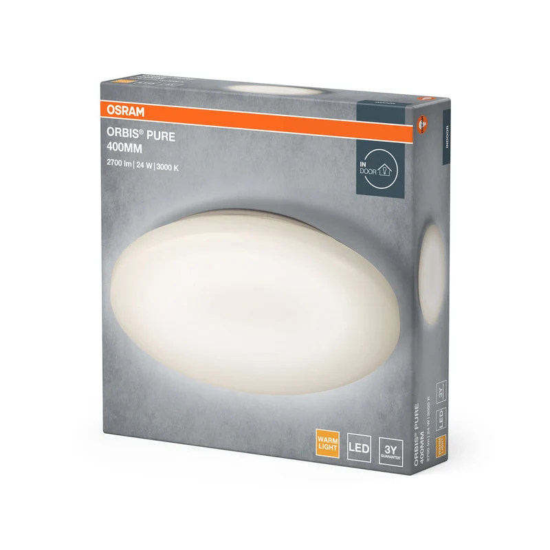 OSRAM ORBIS® Lampada da soffitto Pure 400mm 24W, 1800 lm, 3000 K, Bianco caldo