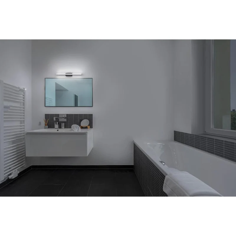 OSRAM Orbis Specchio Lampada da Specchio, Bagno, Click-CCT, 10W, 60cm, nero, IP44