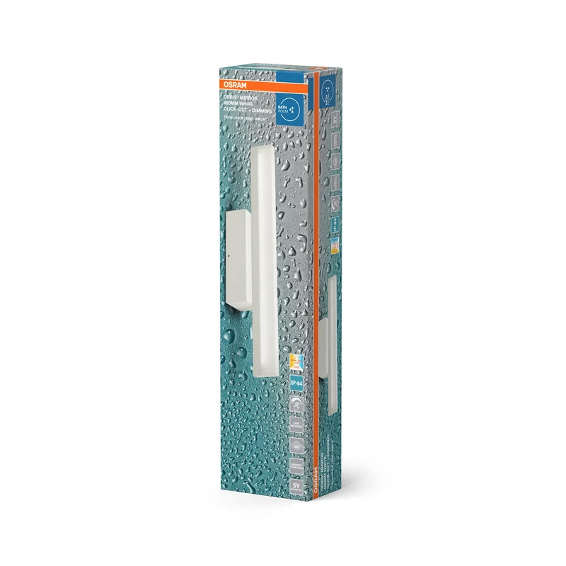 OSRAM Orbis Specchio Bagno, Lampada Specchio, Click-CCT, 6.8W, 40cm, bianco, IP44