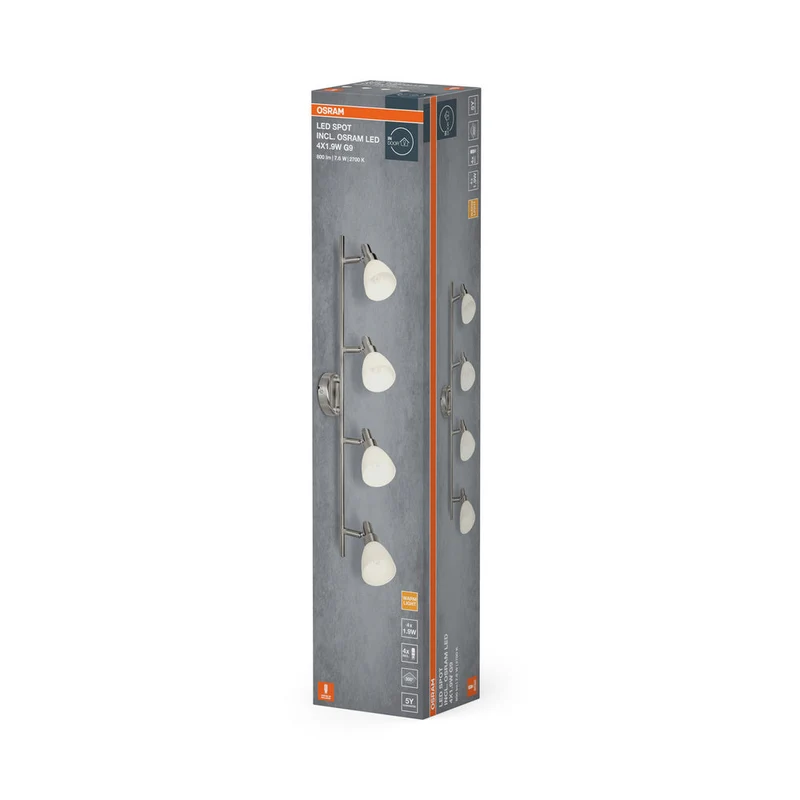 OSRAM LED SPOT G9 G9 4 x 1.9W, 800 lm, 2700 K, Bianco caldo