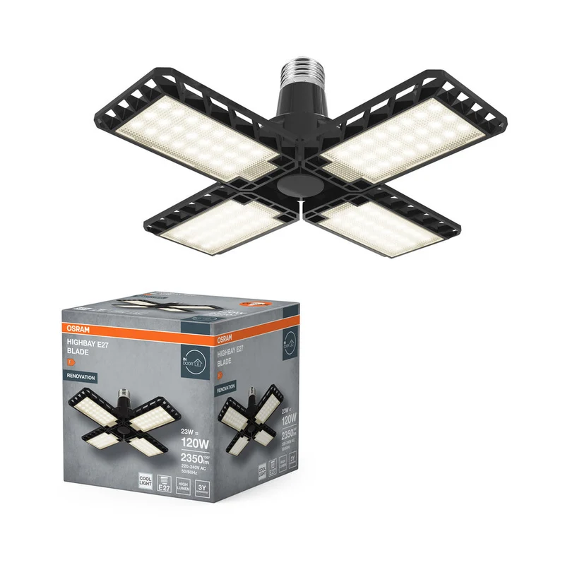 OSRAM Highbay Blade lampada da soffitto con ali, 23W, E27