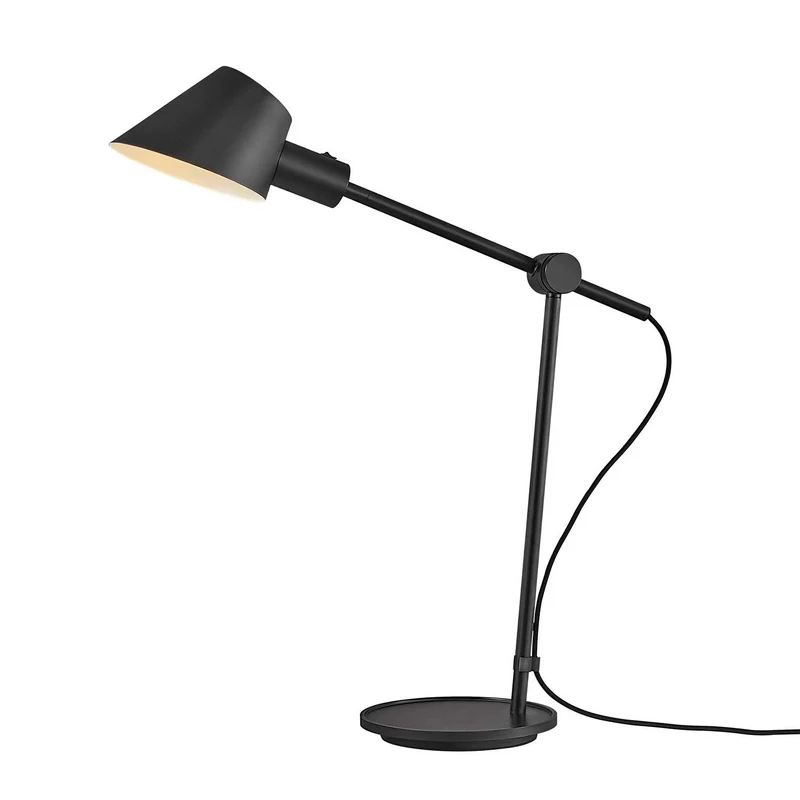 Stay - Lampe à poser de bureau articulée en acier, style contemporain