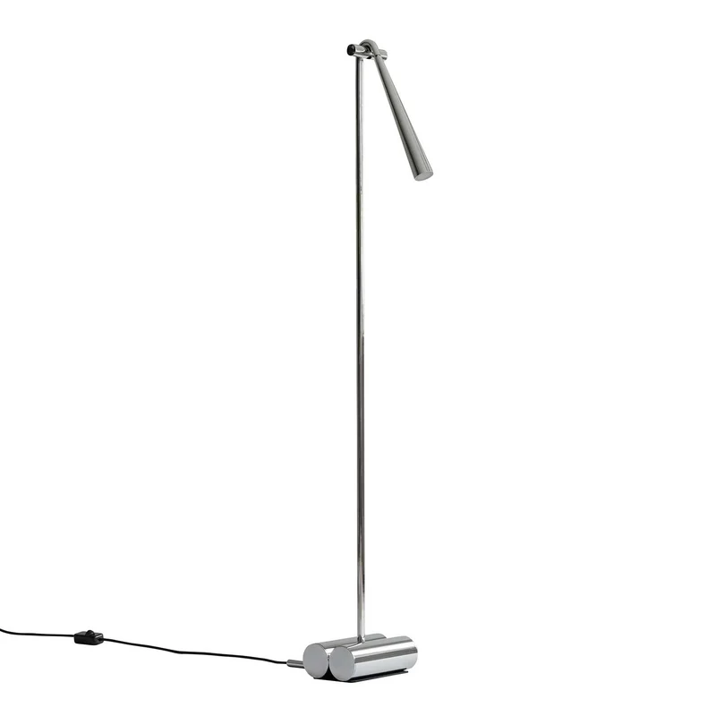 Snake - Lampadaire minimaliste en acier, hauteur 130 cm