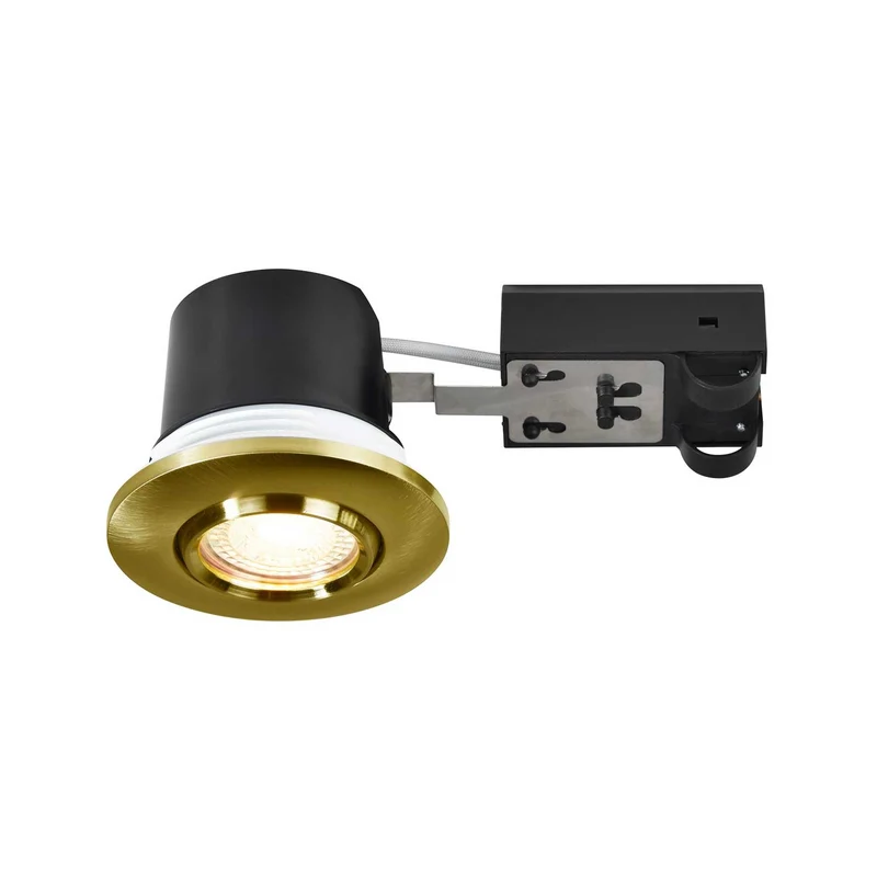 Umberto - Spot encastré orientable IP44 en acier, style moderne