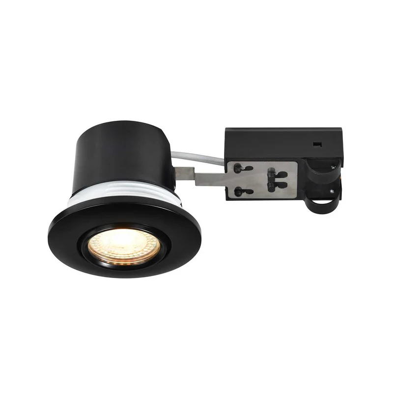 Umberto - Spot encastré orientable IP44 en acier, style moderne