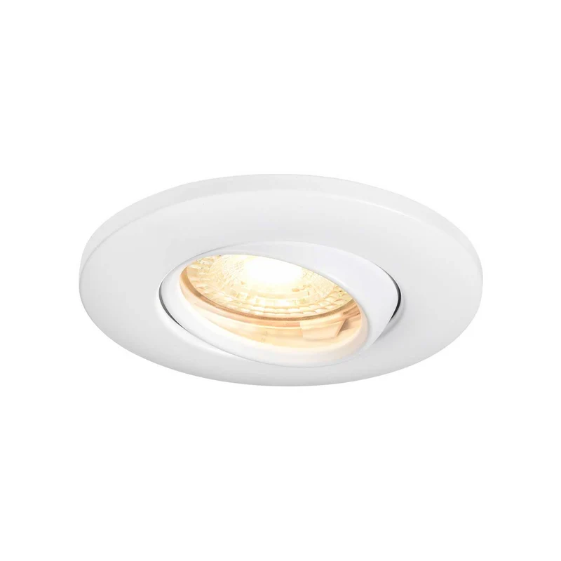 Umberto - Spot encastré orientable IP44 en acier, style moderne