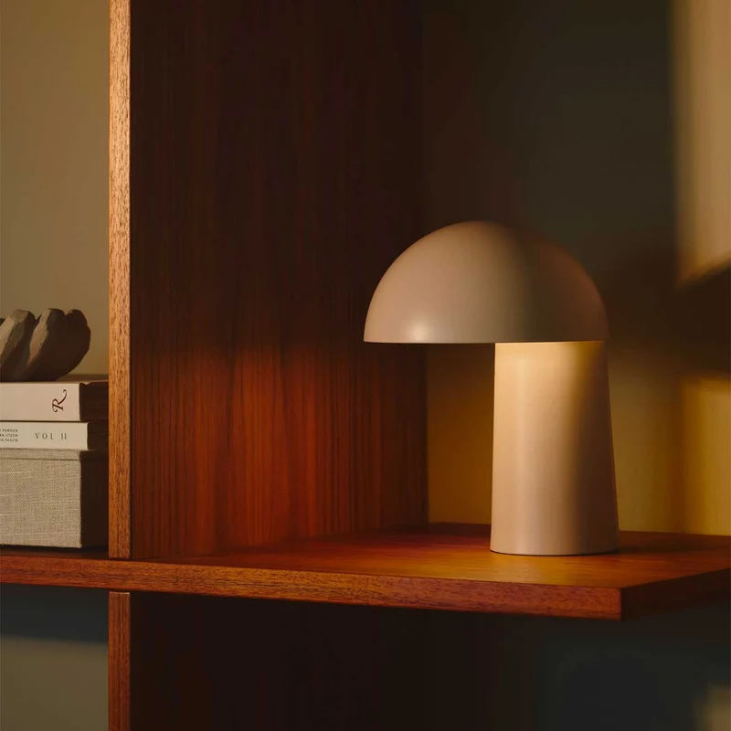 Faye - Lampe à poser portable LED en acier, style contemporain