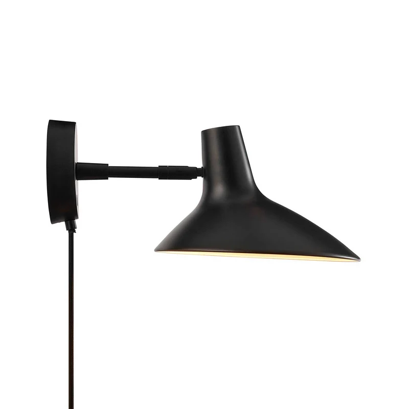 Darci - Applique murale compacte orientable en acier, style moderne