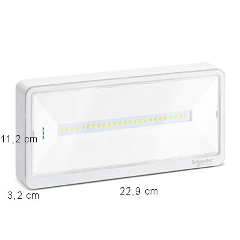SCHNEIDER OVA44014 - Lampada Emergenza Schneider Exiway Light 500lm IP42 SE-SA