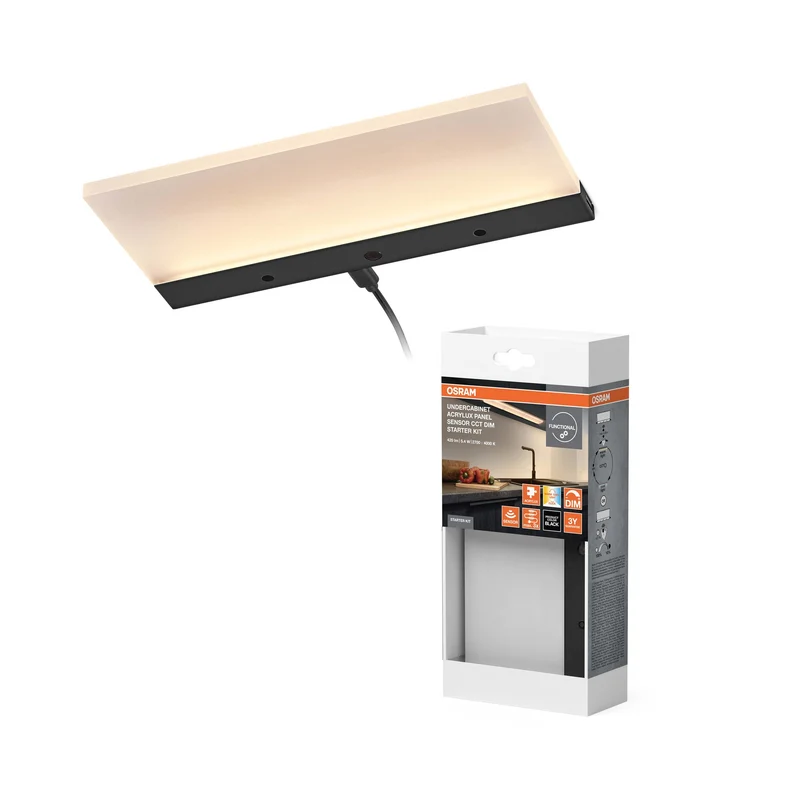 OSRAM Lampada sottopensile Acrylux Panel 5,4W CCT dimmerabile Starter-Set