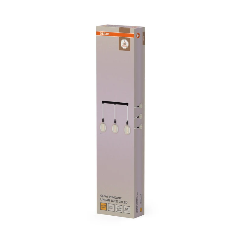 OSRAM DECOR Glow Lampada a sospensione lineare 3xE27 Select