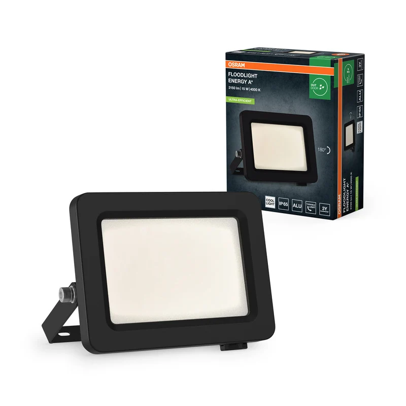 OSRAM FARETTI EFFICIENZA ENERGETICA Strahler, 15W, 4000K Dunkelgrau