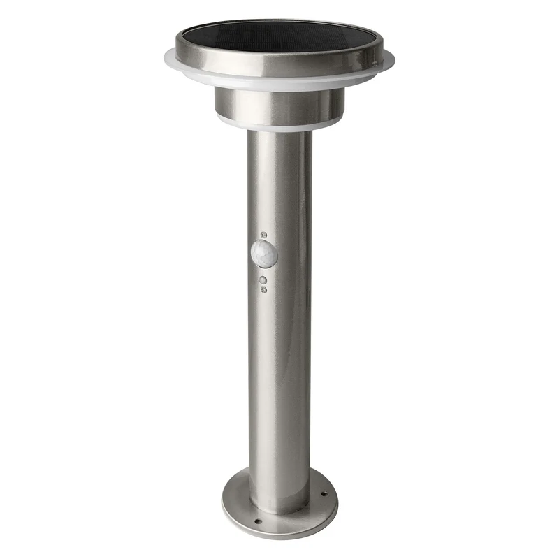 OSRAM ENDURA® Style Circle Doppelte Solarsockel LED Wegleuchte mit Sensor 6W / 3000K Argento