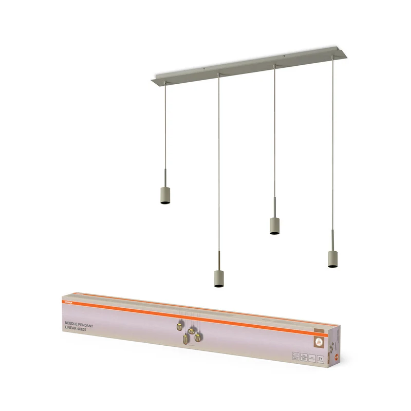 OSRAM DECOR Lampada a sospensione a ago lineare beige 4xE27