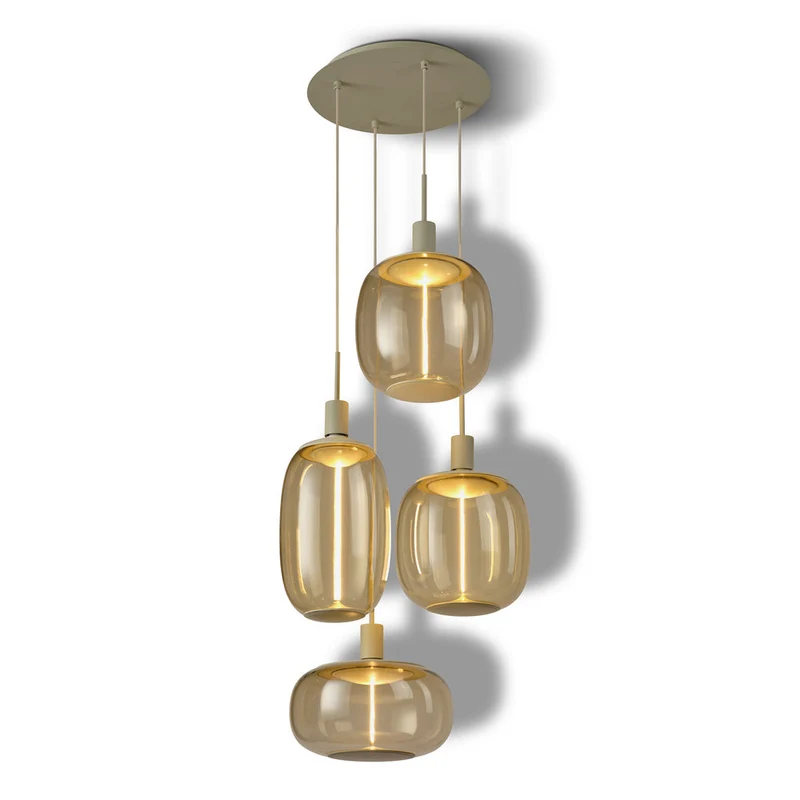 OSRAM DECOR Lampada a sospensione Needle Piastra Beige 4xE27