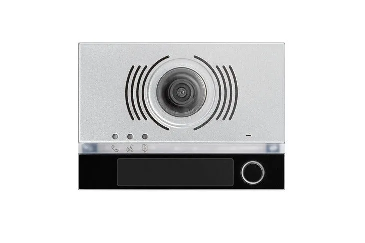 URMET 1168/141 - Frontalino Urmet Alpha Video Per Posto Esterno Con 1 Pulsante Nero