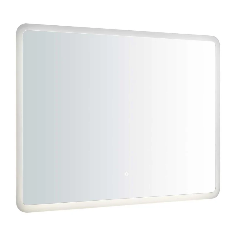 Dovina - Miroir LED rectangulaire tactile en verre, style moderne