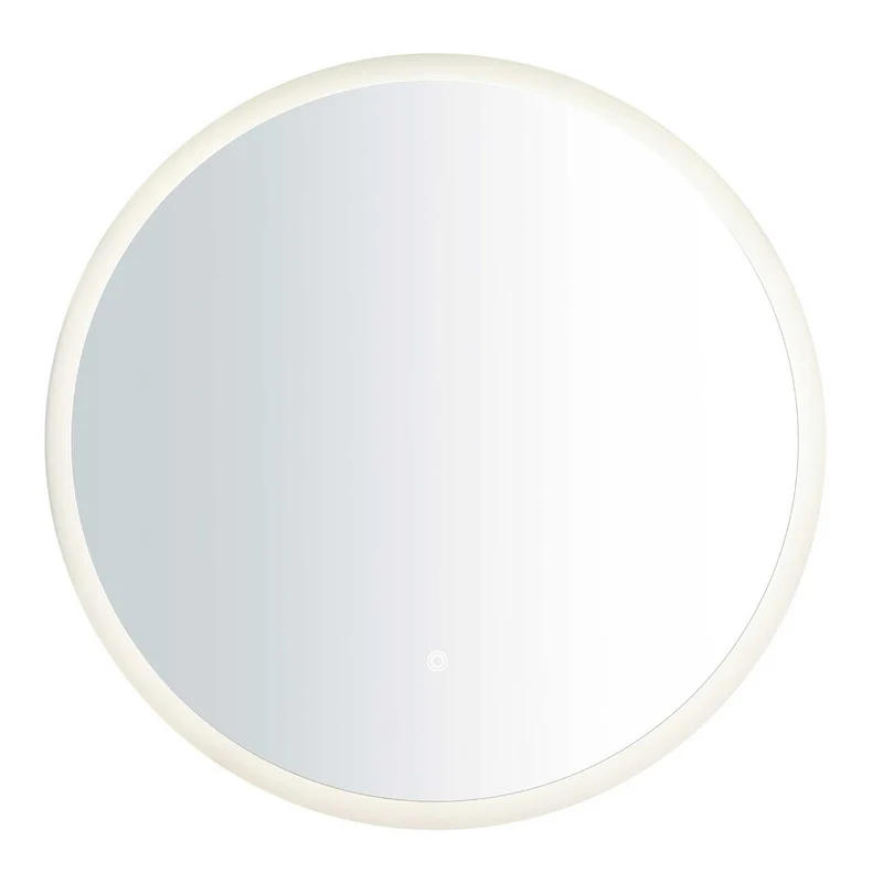 Dovina - Miroir LED rond tactile en verre, style moderne