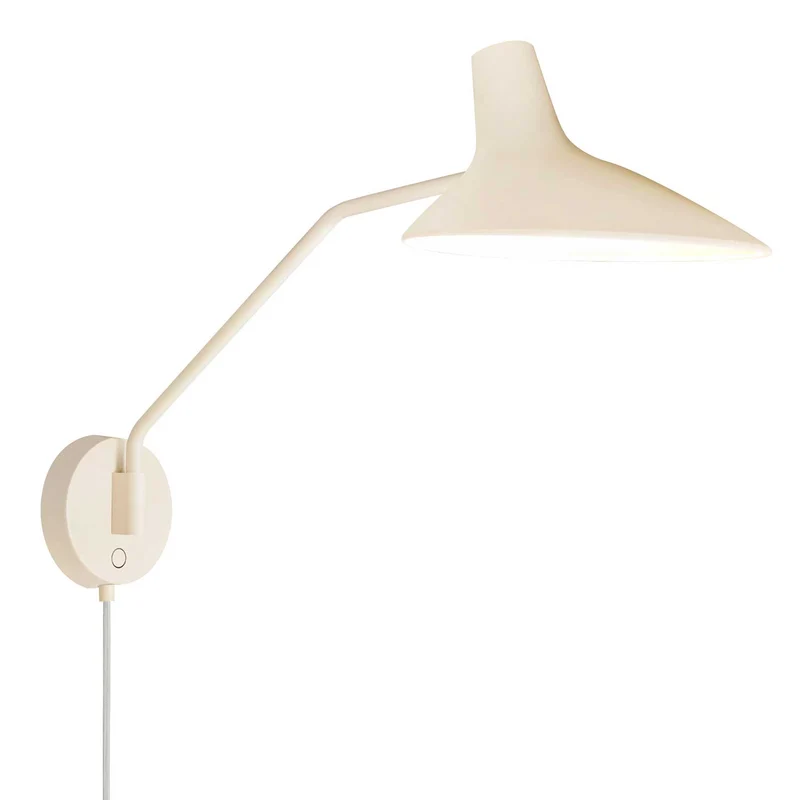 Darci - Applique murale à long bras tactile en acier, style moderne