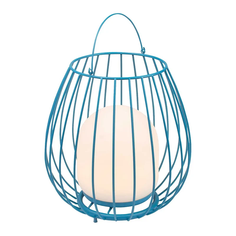 Jim - Lampe nomade LED à large anse en plastique, style contemporain