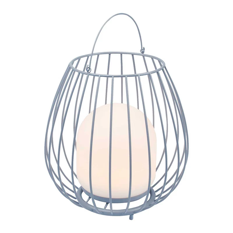 Jim - Lampe nomade LED à large anse en plastique, style contemporain