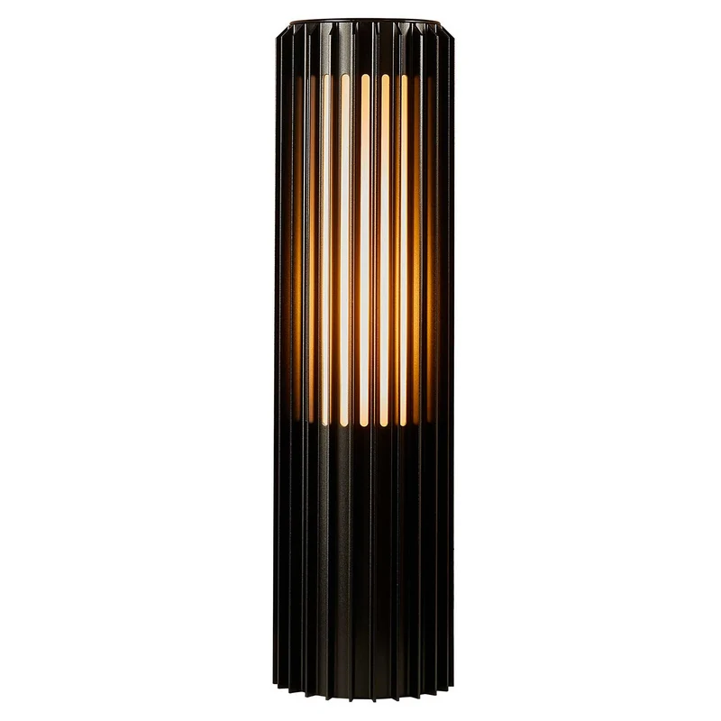 Aludra - Borne extérieure à lamelles verticales en acier, style moderne