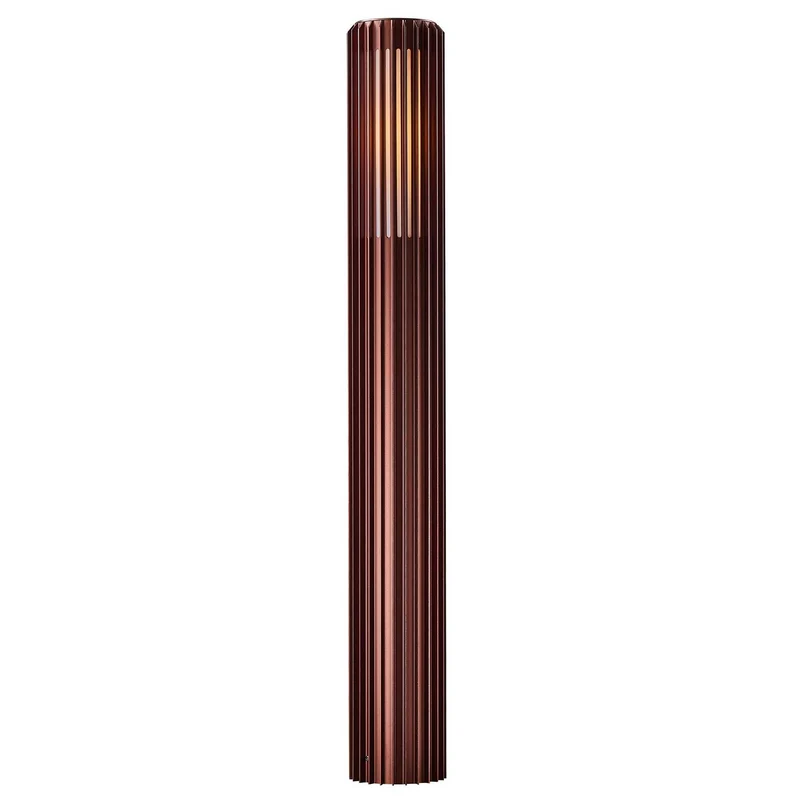 Aludra - Borne extérieure à lamelles verticales en acier, style moderne